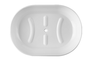 Porte savon Scandi, blanc neige